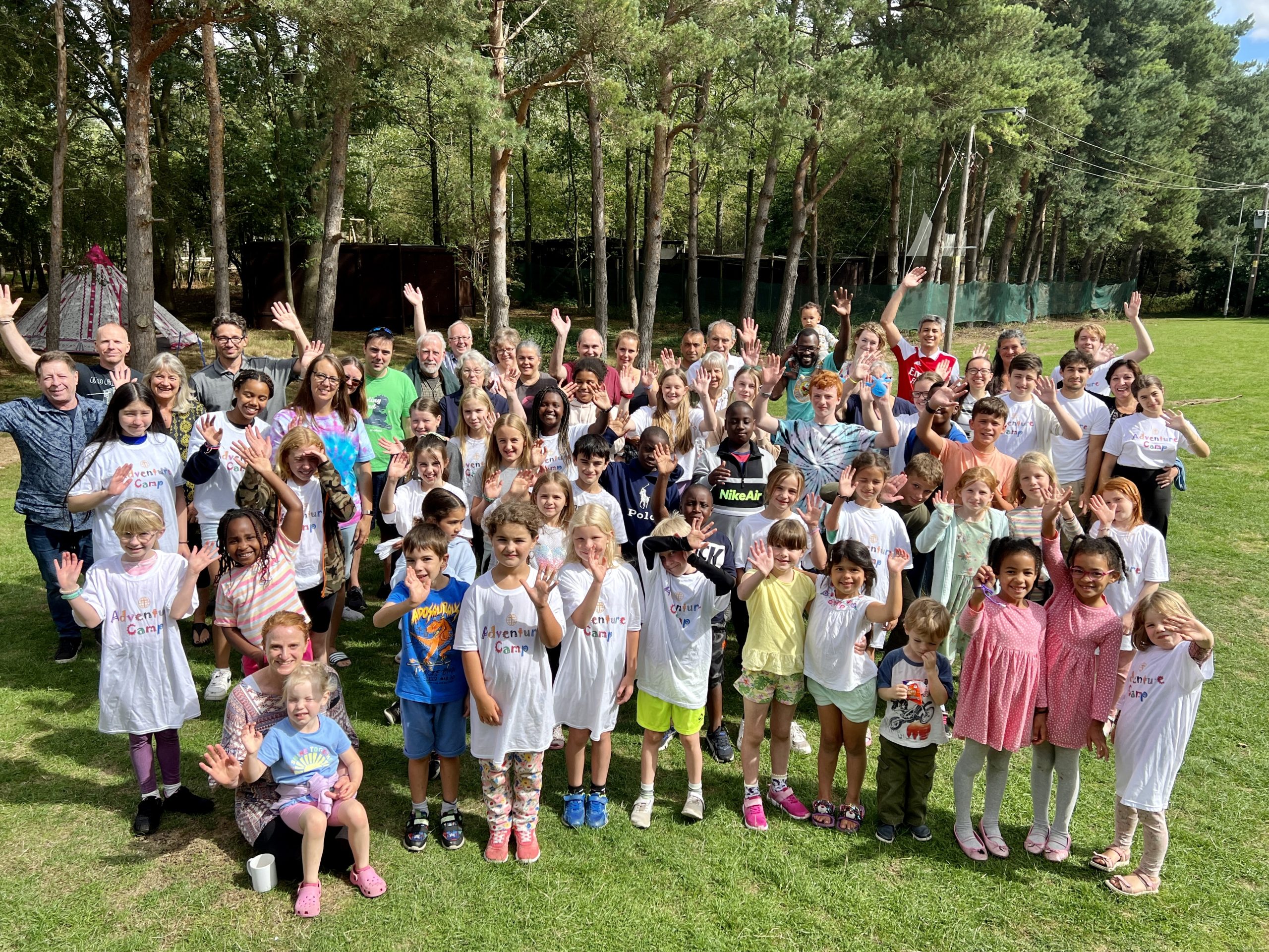 Group picture from Adventure Camp 2022